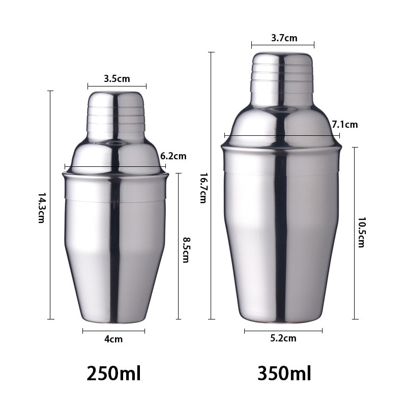 250/350/550/750 ml cocktail shaker mixer vin martini boston shaker for bartender drink party bar verktøy