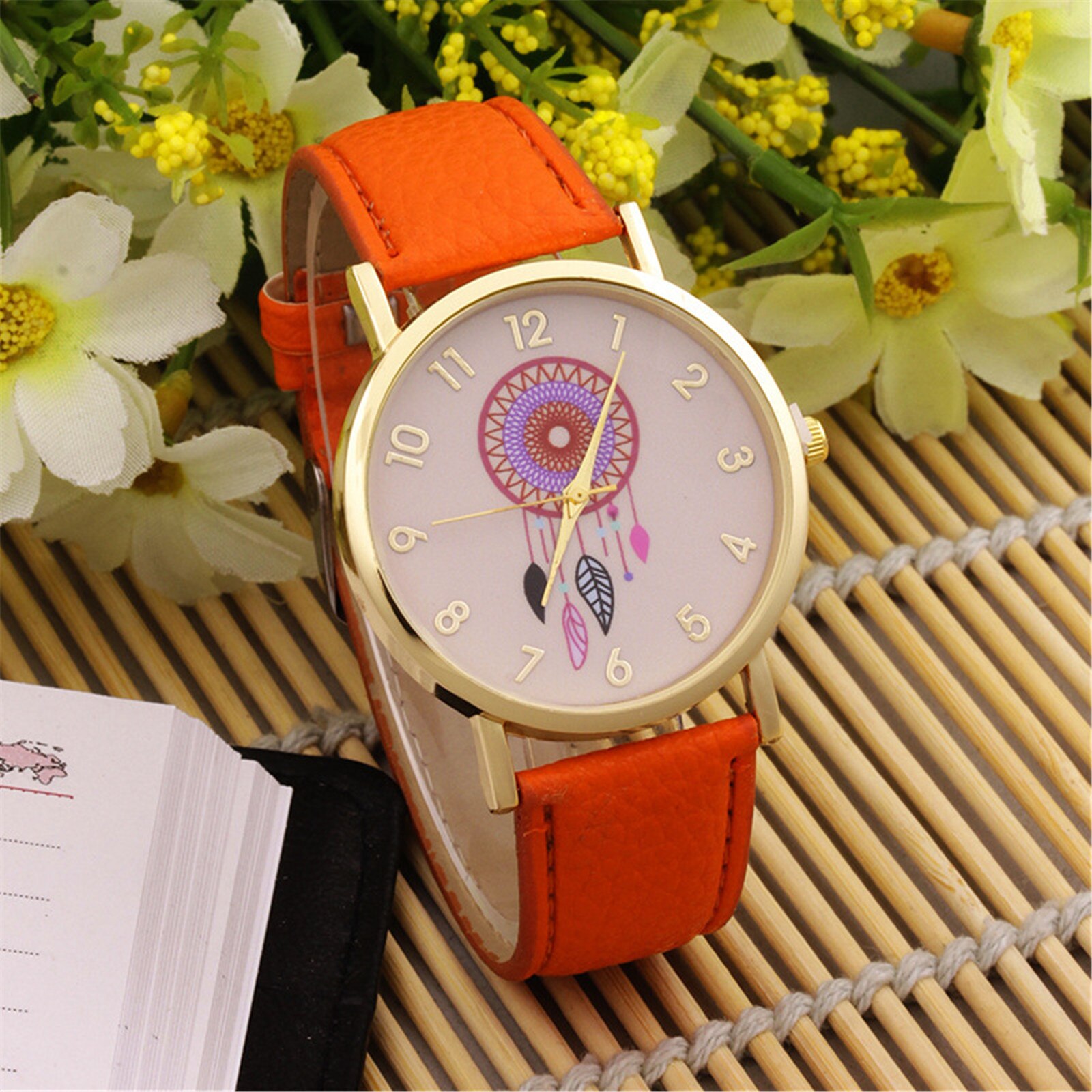 Vrouwen Horloge Mode Monternet Riem Horloge Mode Horloge Voor Dames Mujer Bayan Kol Saati Montre Feminino: orange