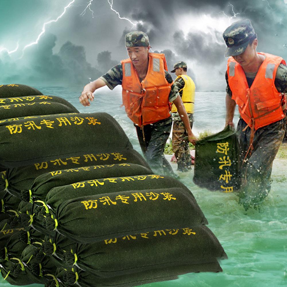 Sacos de peso engrossados da lona dos sacos de areia com laços do fechamento do cordão saco de areia 30*70cm para o curso exterior que caminha