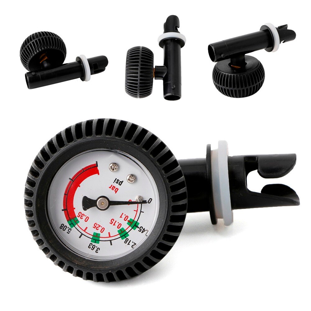 PVC pressure gauge air thermometer for inflatable boat kayak test air pressure valve connector climbing accessories