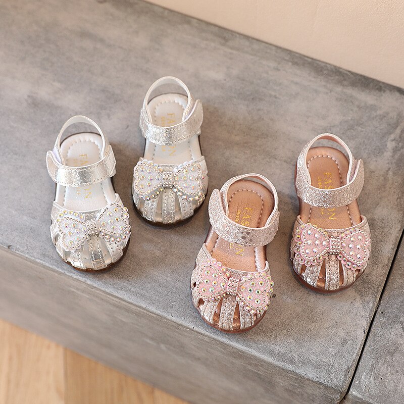 Zomer Baby Sandalen Boog Zoete Kinderen Sandalen Hol Ademende Baby Schoenen Meisjes Sandalen Peuter Schoenen G658