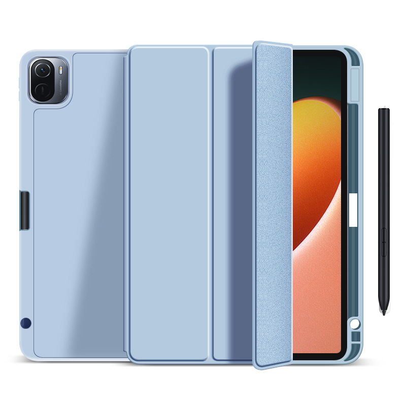 Funda para Xiomi Mi Pad 5 para Xiaomi Mipad 5 Pro Funda inteligente de silicona para Funda Xiaomi Pad 5 Redmi Pad con Funda con portalápices: 3 / Gris