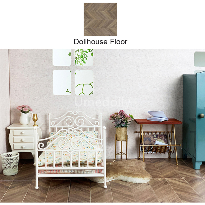 Muebles de tablero de suelo de casa de muñecas en miniatura 1:12 para muñeca Blyth BJD, accesorios de decoración de muebles de casa de cocina