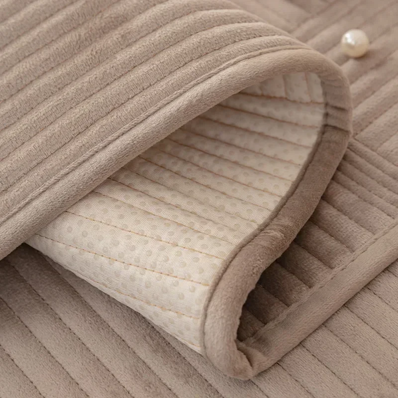 Cream Style Sofa Covers Thicken Plush Sofas Mat for Living Room Anti-slip Solid Color Couch Protector Slipcover Home Decor 소파 커버