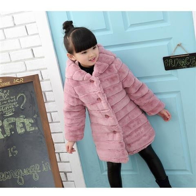 Herbst und Winter Mädchen Samt Mantel Kleidung Kinder Pelz Verdickung Jacke HPY009: 2T