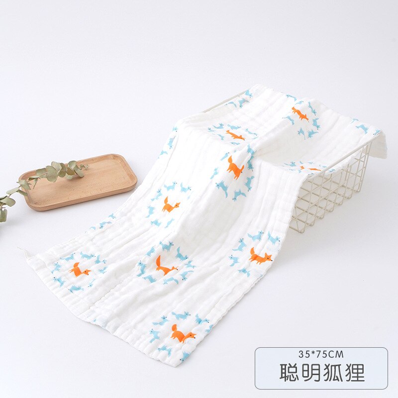 6 Lagen Van Mousseline Gaas Mousseline Katoenen Zachte Baby Handdoeken Veeg Gezicht Doeken Handdoek Gezicht Zakdoek Zuigelingen Baden Feeding Washc: A