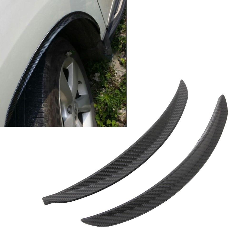 1 Pair Carbon Fiber Style Fender Flare Wheel Lip B... – Grandado