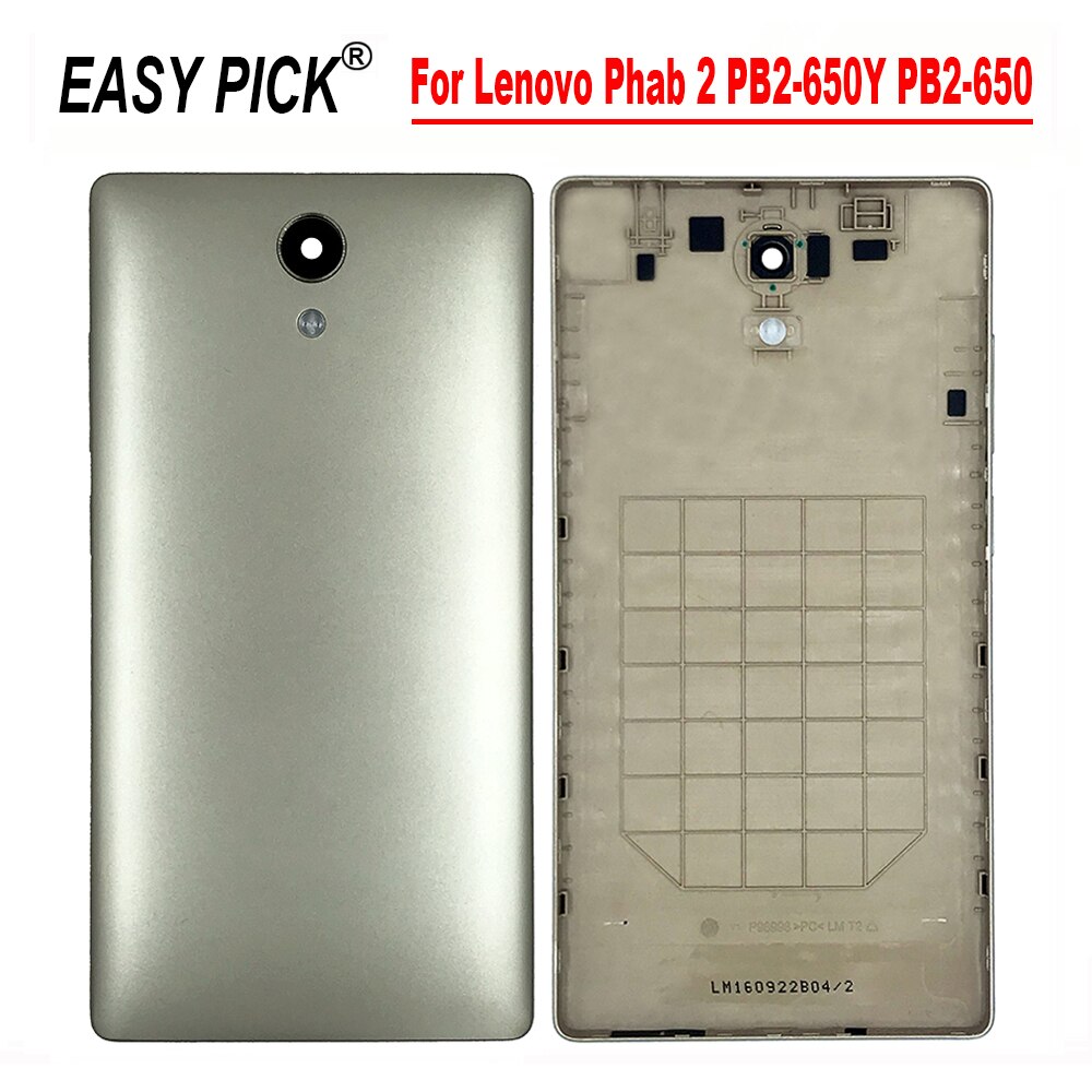 Carcasa trasera para Lenovo Phab 2 PB2-650Y PB2-650, PB2-650M LCD, marco frontal, batería
