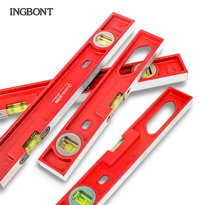 Ingbont 300-1000mm magnetisk vattenpass linjal digital gradskiva vinkelsökare lutningstest 360 graders bubbelmätningsverktyg