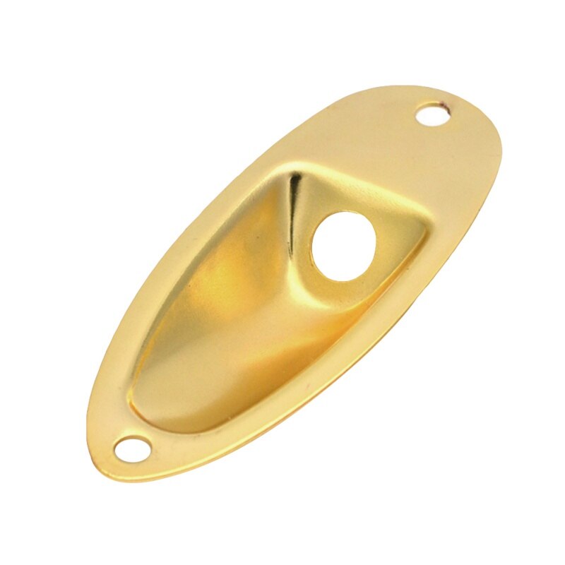 Black Boat Input Output Jack Plate Socket With Screws Guitar Parts Knobs Jacks Switches