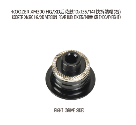 Koozer MTB Hub Werkzeug-freies Endkappe Für XM390 Reparatur Teile 9x 100 QR 10x135mm 15x 100 TA 12x14 2 141 12x148 Schub THR Konverter Adapter: R HG XD TA Rechts