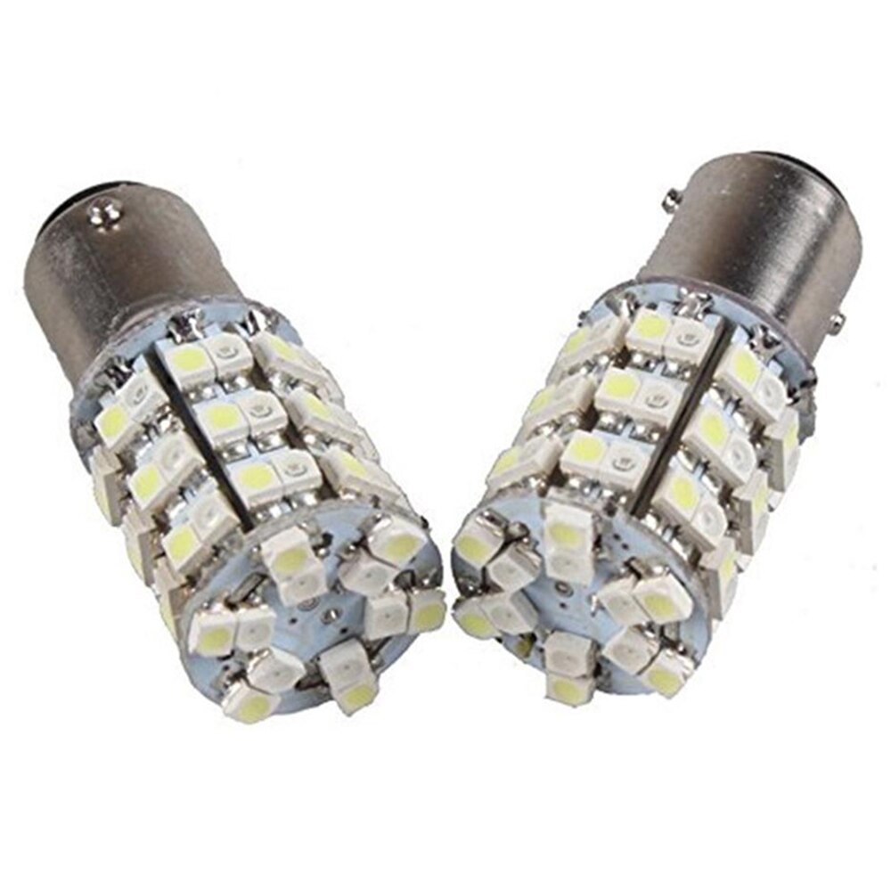 Automobile led brake light S25 1157 60smd spare light bulb automatic turn signal light burst two color bulb white and Yellow 2PC