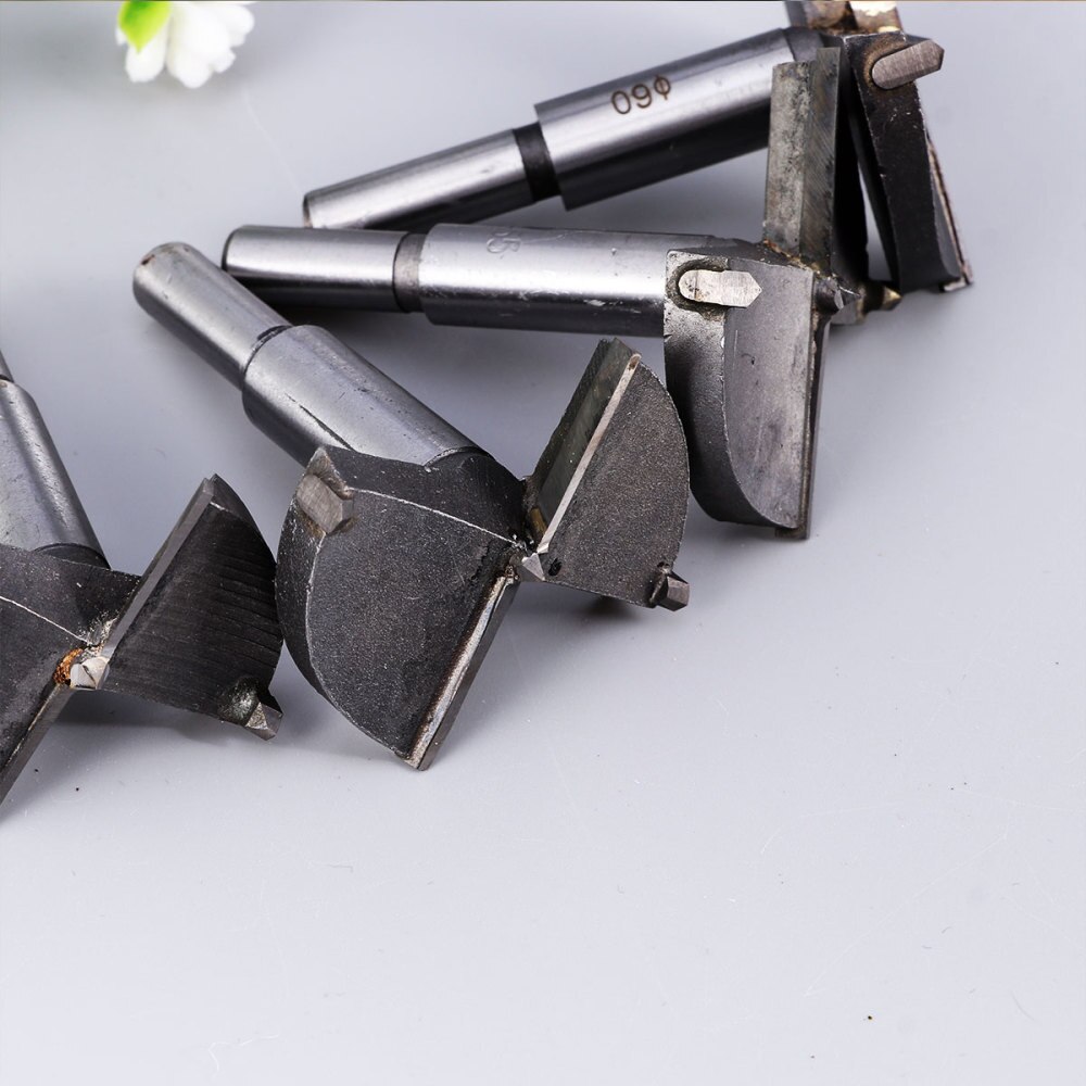 10pcs Auger Drill Bit Set Wood Cutter Hex Wrench Woodworking Hole for Power Tools 15mm 20mm 25mm 30mm 35mm 40mm 45mm 50mm 55