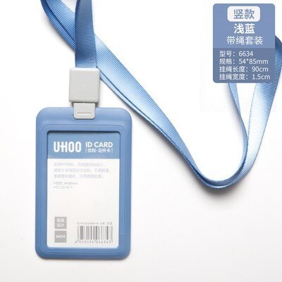Infällbar märkeshållare id-korthållare med indragbar lanyard liftkortshållare namnskylthållare: 6634 b 6955hl