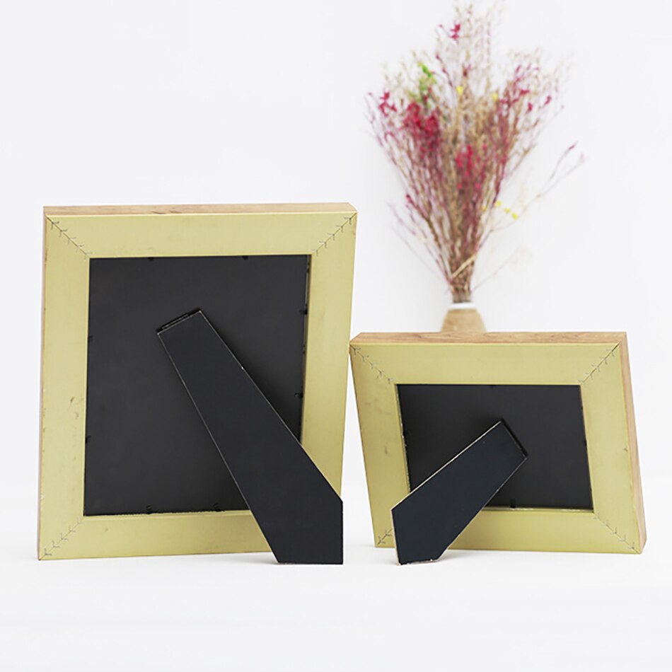 Antique Gold Photo Frame For Bedroom Memory Picture/Painting/Certificate Display,Table Frame Picture For Wedding Decorative