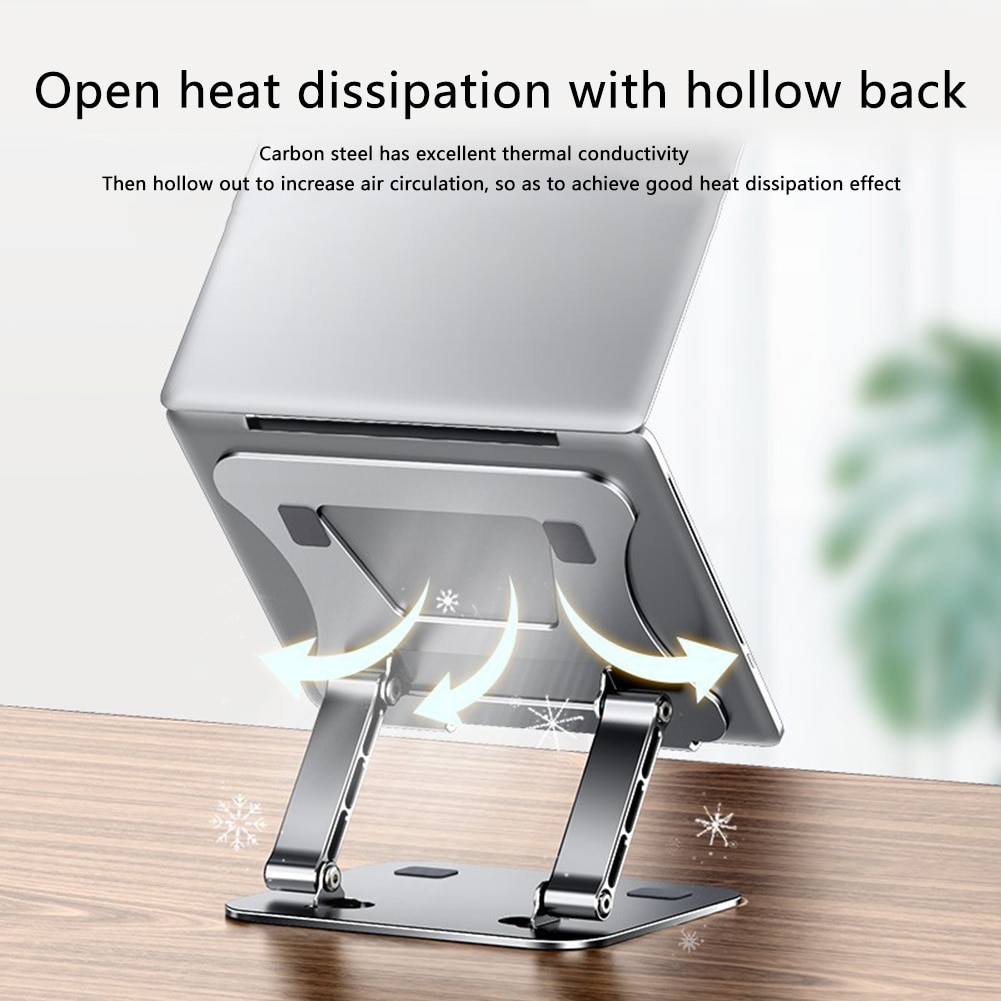 Laptop Stand Adjustable Foldable Aluminum Alloy Notebook Stand Compatible with 10-17 Inch Laptop Portable Cooling Laptop Holder
