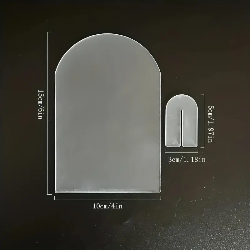 Panneau acrylique en arc transparent avec support, signes de nom vierges, porte-numéro de Table en arc, plaque pour décoration de mariage, 5 à 10 pièces