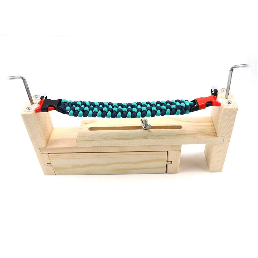 1pcs DIY Wood Paracord Jig Bracelet Maker Adjustable Weaving Craft Maker Bracelet Knot Tool Bracelet Wristband Knitting Tool