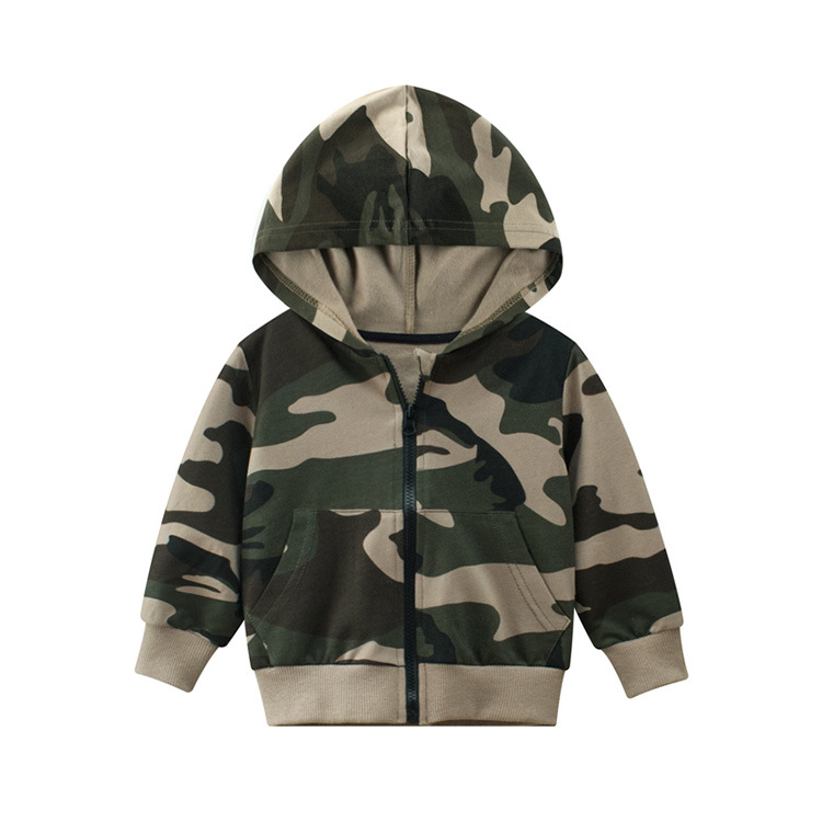 Chaqueta de camuflaje con capucha para niño, ropa coreana para niño de 2 a 10 años, talla 90 a , Otoño, nueva, 140