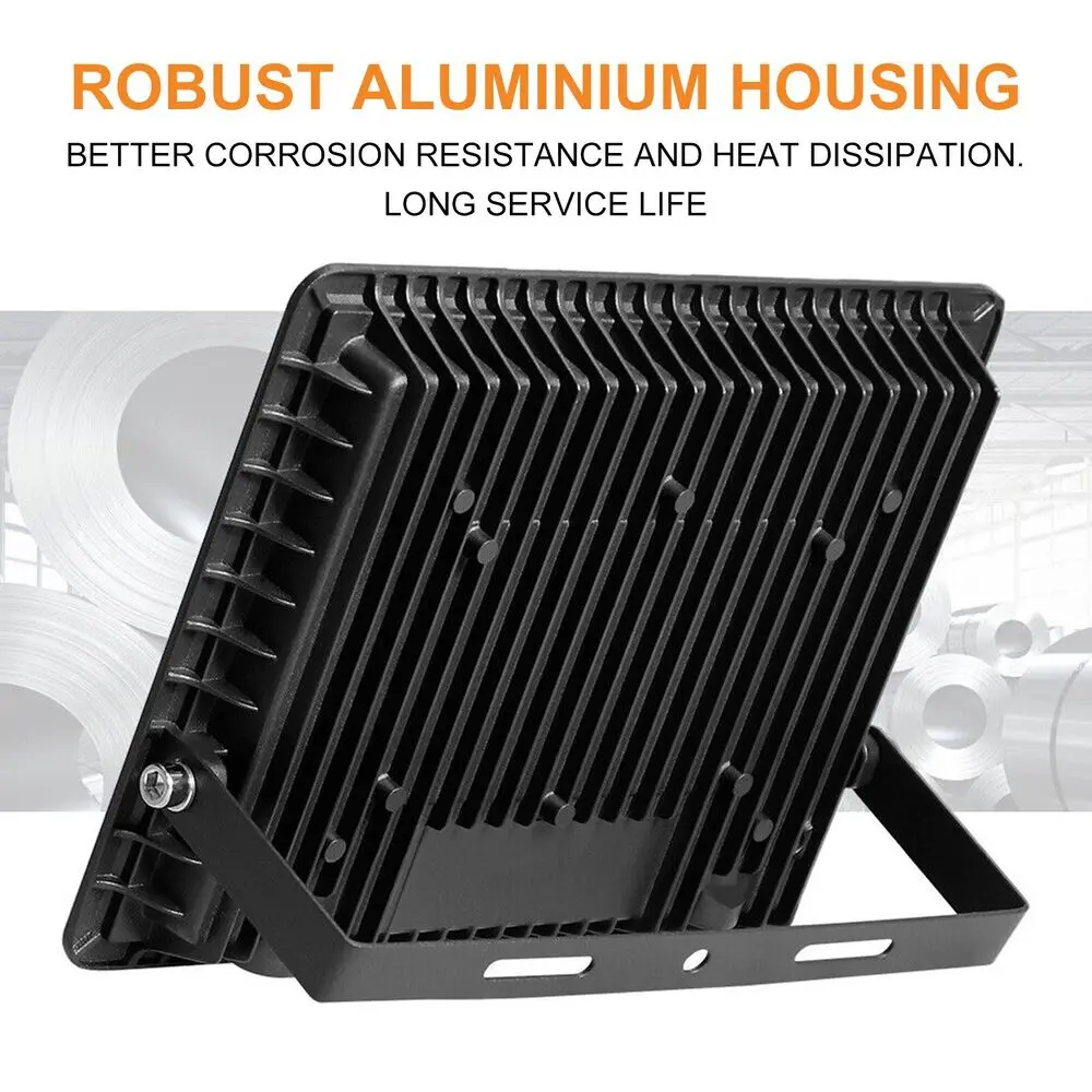10W/20W/30W/100W LED RGB White Flood Light IP65 Waterproof Motion Sensor Floodlight Outdoor Security Light with Auto On/Off
