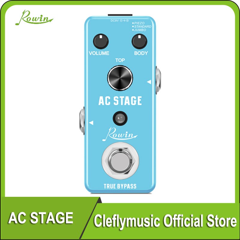 Rowin Gitarre Effekte Klassische Ac Bühne Akustische Effekte Pedal Gitarre True Bypass Akustische Gitarre Simulator Effekte