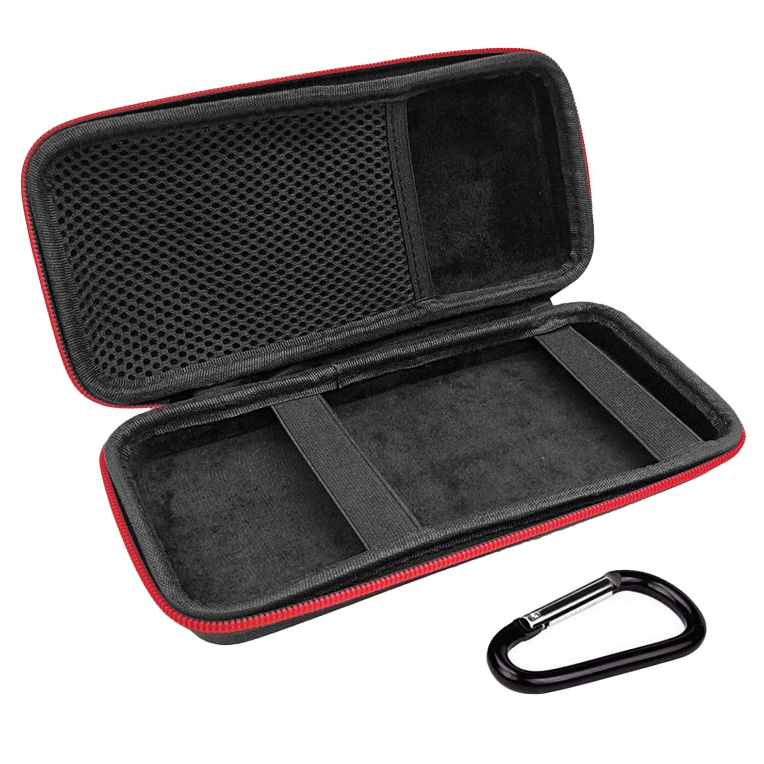 Portable Travel Hard EVA Shockproof Carrying Bag Case Pouch Storage Box with Carabiner for External Battery Pack Power Bank