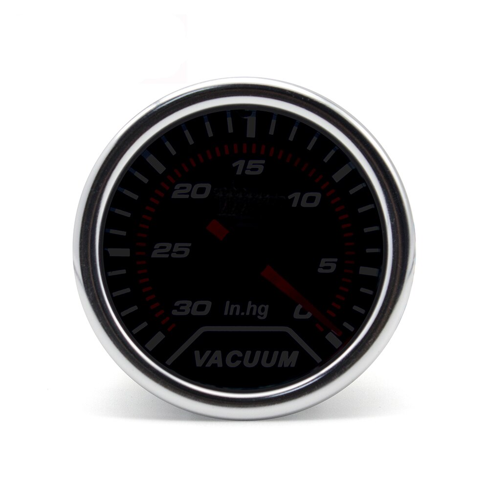 2" 52MM Universal Car Vacuum Gauge -30~0 in.Hg Meter Auto White LED Pointer Gauges vacuometro wideband air fuel ratio boost