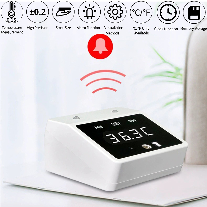 Electronic Digital Thermometer Home Outdoor Body Temperature Monitoring Infrared Non-contact Forehead Thermometer Mall Desktop