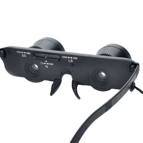 Praktische 3X28 Dubbele Bril Outdoor Vissen Verrekijker Optics Bril Vissen Vergrootglas Meting Gereedschap Voor Vissen