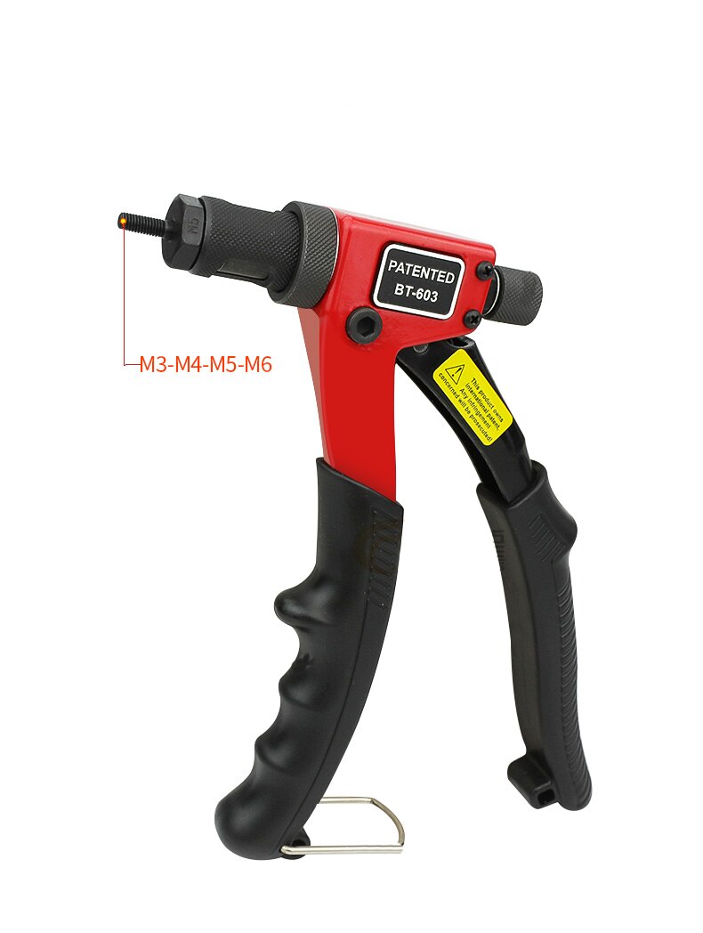BT-603 Manual Riveter Gun Hand Rivet Tool Kit Rivet Nut Setting Tool Nut Setter M3/M4/M5/M6