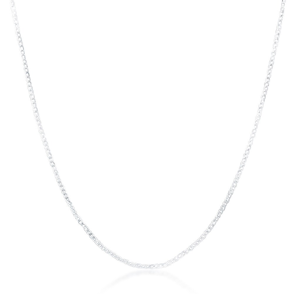Dunne Gedeelte 5Pcs 925 Zilveren Ketting 2Mm Sideways Zilveren Ketting Diy Met Ketting Sleutelbeen Keten 16''18''20''22''24