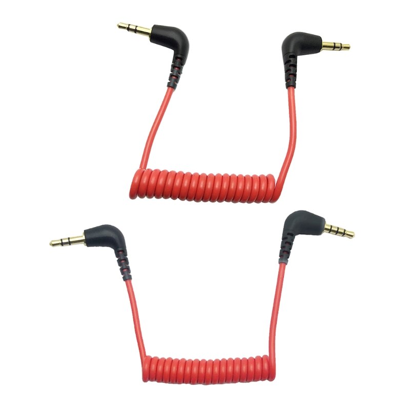 Cable adaptador de 3,5mm TRS a 3,5mm TRRS para RODE SC7 SC2 por micrófono de vídeo inalámbrico GO
