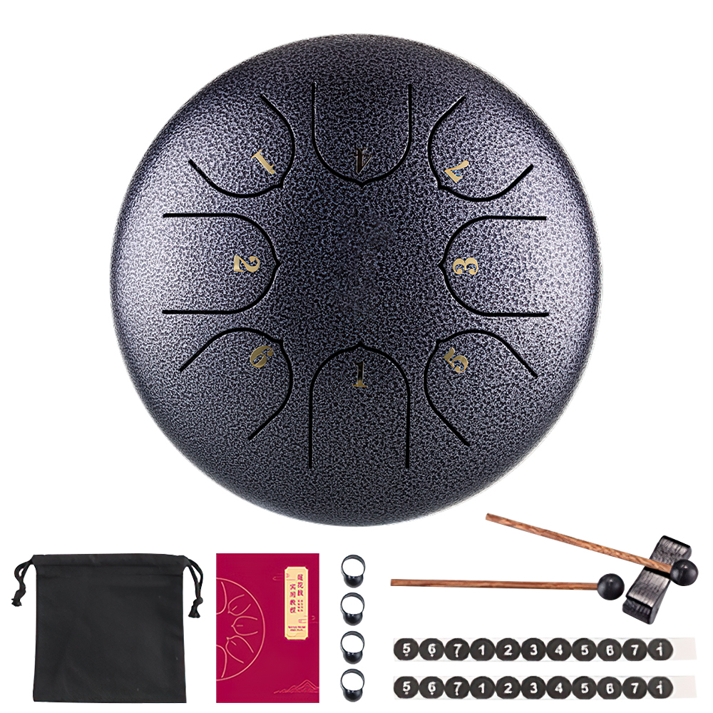 Hvru – tambour éthéré 6 pouces, 8 tons, série haut de gamme, Instruments de Percussion, réglage C, pour adultes et enfants,: 05(6 inch)