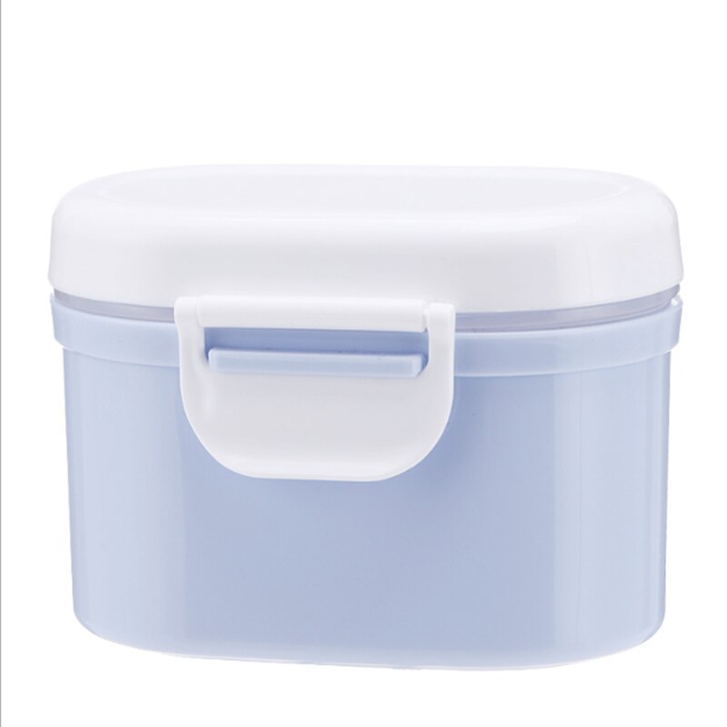 Caja de leche en polvo para bebé, contenedor de melkoeder, caja de almacenamiento de alimentos multicapa para niños, , almacenamiento de alimentación: 400ml blue container