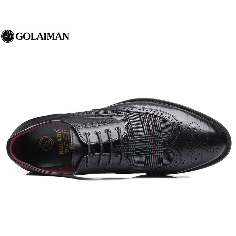 GOLAIMAN chaussures habillées hommes chaussures richelieu confortable chaussures décontractées respirant chaussures formelles de de luxe de