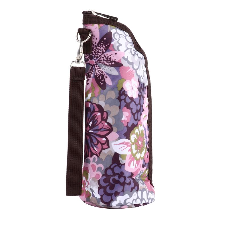 1pc Baby Milk Bottle Pouch Breastmilk Bottle Pouch Feeding Nursing Bottle Bag: peony