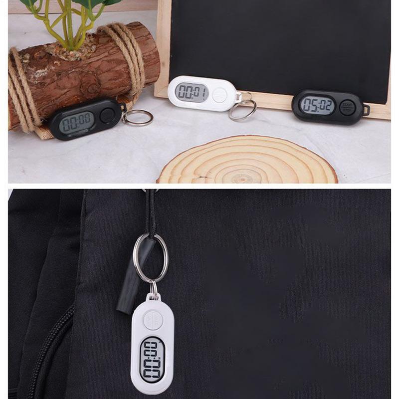 Elektronische klok Sleutelhanger stopwatch-poorten Kleine stop-timer Sleutelhanger LCD-scherm Digitale klok Lichtgewicht countdown-accessoires
