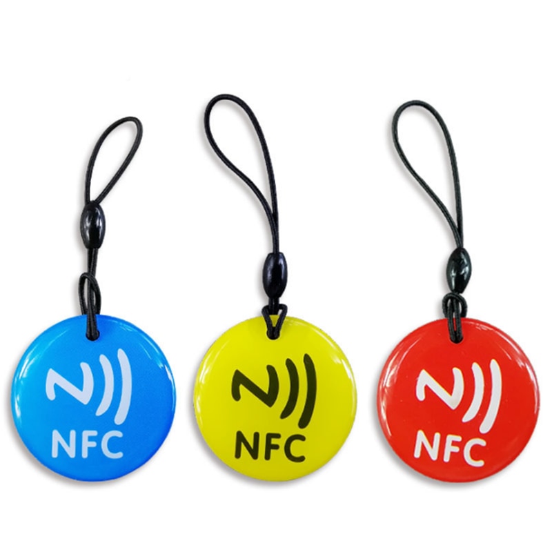 1pcs Waterproof 3 colors Crystal Epoxy NFC Tag Ntag213 for All NFC Phones