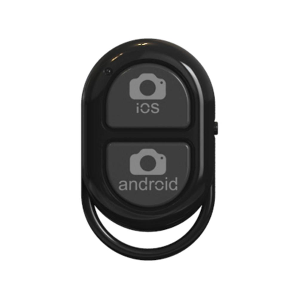 Bluetooth Selfie botón disparador inteligente Selfie para teléfono accesorio Cámara controlador adaptador foto Control remoto botón: Black
