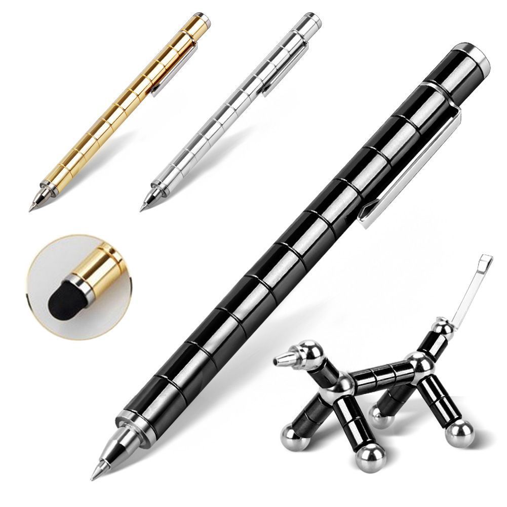 Creatieve Modulaire Polar Pen Magnetische Magneten Bal SPEELGOED Touch Pen Met 12 Staal Ballen Volwassen SPEELGOED