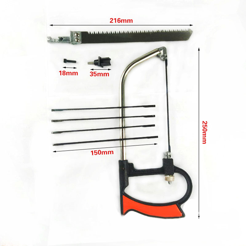 Multifunctional Stainless Steel Hacksaw Mini Portable Wood Saw Woodworking Manual Saw Replaceable Saw Blade