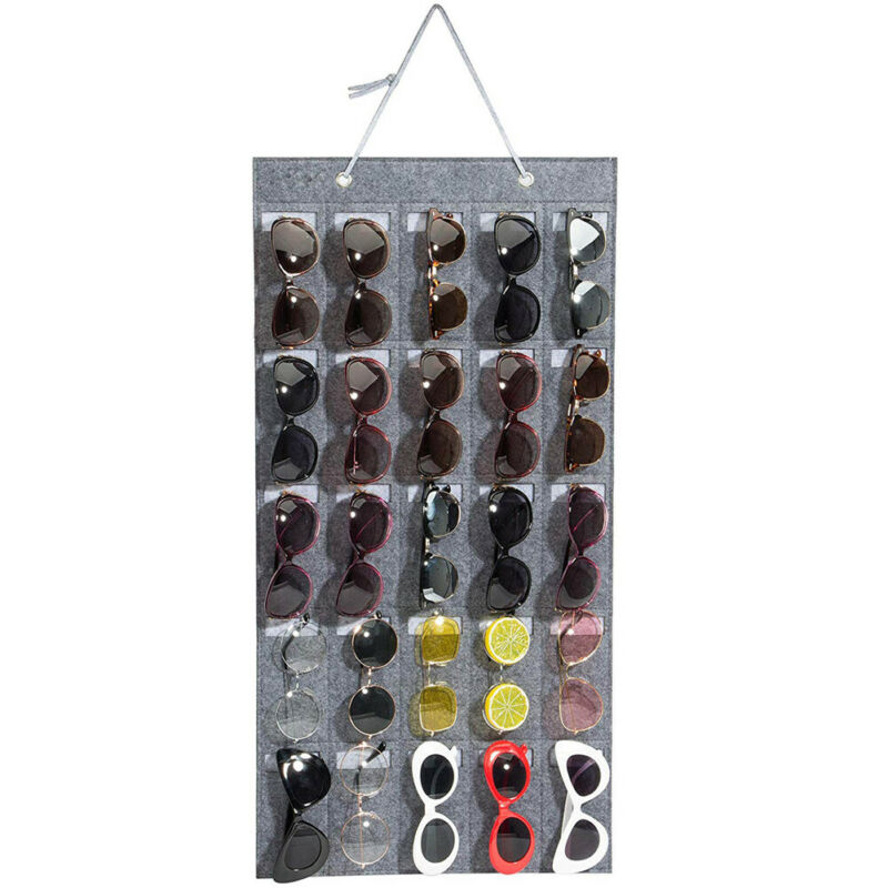 Briller solbriller opbevaring display multy slots væg stativ organizer holder opbevaringsboks organizer unisex
