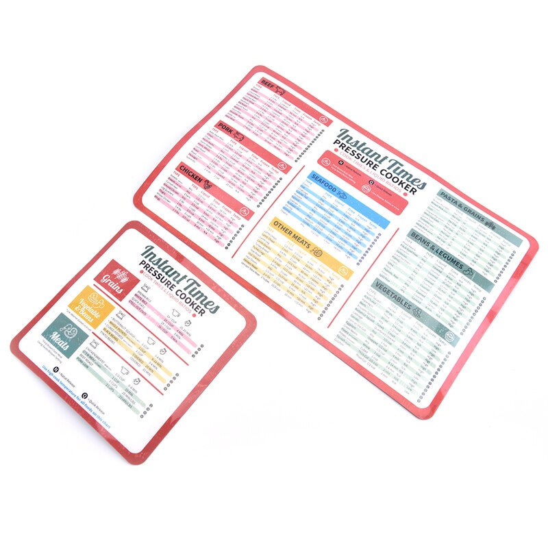 Air Fryer Cooking Time Chart Magnetic Cheat Sheet Set Magnetic Cooker Stickers: C