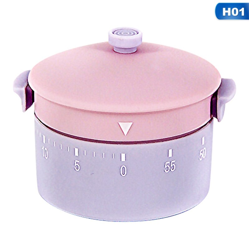Kitchen Timer Pot Kettle Shape 60 Minutes Mechanical Timer Countdown Timer Alarm Clock Reminder for Cooking Gadgets: 01