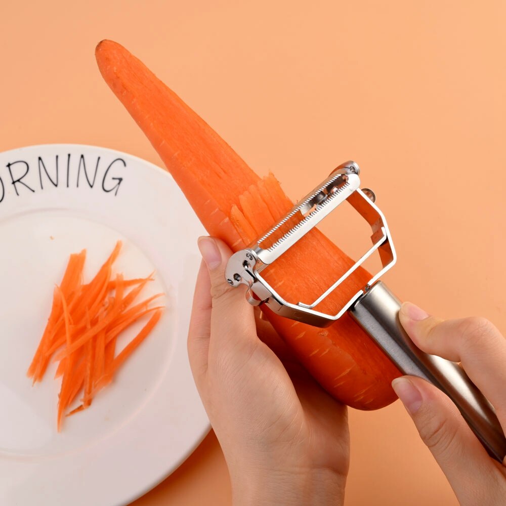 Rvs Fruit Dunschiller Rasp Voor Wortelen Rasp Groentesnijder Shredder Apple Kool Multi Slicer Kitchen Tools