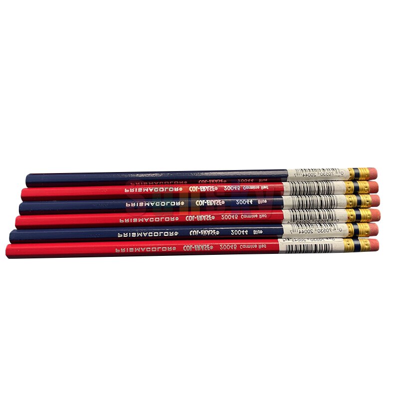 PC935 PC938 weiß schwarz einzel farbe bleistift fettige bleistift weiche große Ader farbe bleistift Sanford Prisma 132 150 72 Premier bleistift: 3 rot 3 Blau