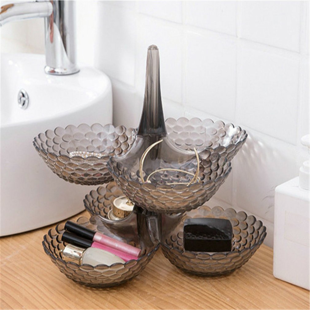 Multi-Layered Fruit Tray Dessert Plate Living Room Coffee Table Home Candy Tray Plastic Dried Fruit Box