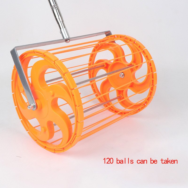 HUISHENG Telescopic Pole Rolling Table Tennis Ball Hopper Catcher Ping pong Ball Picker Receiver Collection 120 Pieces Capacity