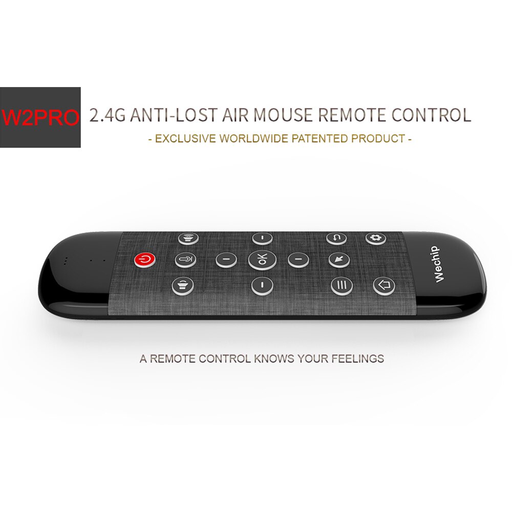 Wechip W2 Pro Voice Remote Control 2.4G Wireless Keyboard Air Mouse IR Learning Microphone Gyroscope for Android TV Box H96 MAX