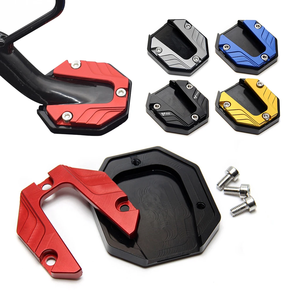 Piastra di supporto per estensione del cavalletto laterale per bici da moto in lega di alluminio CNC Base allargata antiscivolo